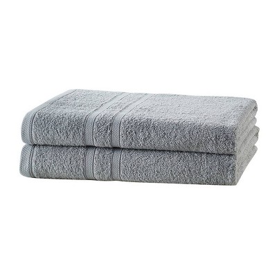 2pk Bath Towel Set Light Gray - Clorox