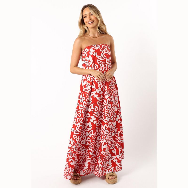 Petal and Pup Womens Soph Strapless Maxi Dress, 2 of 7