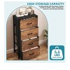 Dresser with 4 Drawers ,Fabric Storage Tower, Organizer Unit for Living Room, Hallway, Closets,Sturdy Steel Frame, Wooden Top - 4 of 4