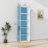 HOMLUX 5 Cube Decorative Open Bookshelf Kids Toy Storage Organizer Horizontal Vertical, Blue - 3 of 4