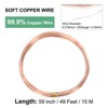 Unique Bargains Soft Pure Copper Jewelry Making Gardening Wire 1 Roll - 3 of 4