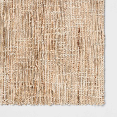 Hemp Natural Ramie Placemat - Threshold™: Rectangle Basket Weave, Spot Clean, Dining Table Accessory, 19x14 (total 5 placemats)