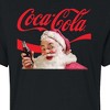 Women's - Coca-Cola - Santa Closeup Coca Cola Logo Cropped Graphic T-Shirt - 2 of 4