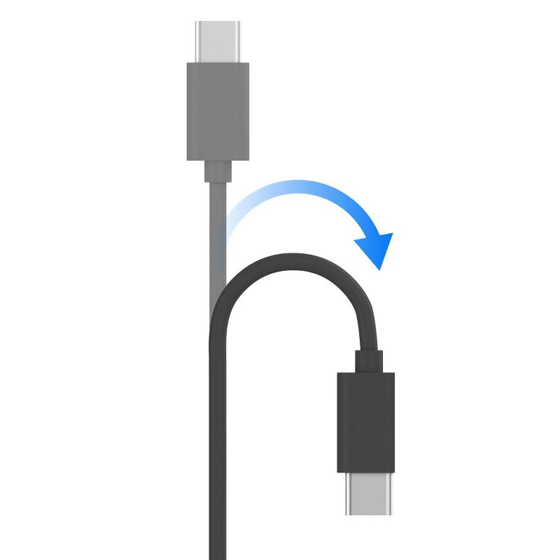 Just Wireless 6&#39; TPU Type-C to USB-A Cable - Gray, 5 of 11