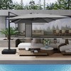 CASAINC 10 x 13 ft Cantilever Umbrella Square Patio Umbrella Outdoor With Base - 2 of 4