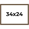 PosterPalooza | Sculpted Gold Picture Frame - UV Acrylic, Backing Board, Hanging Hardware Included - 2 of 4