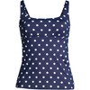 Lands' End Women's Square Neck Underwire Tankini Top Swimsuit Adjustable Straps - 3 of 4