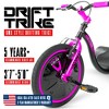 Drift Trike for Kids Ages 5+ with Adjustable Seat and Big 16" Front Wheel – Madd Gear Ride-On - 2 of 4