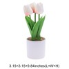Unique Bargains Artificial Plants Tulip Plastic 3.15"x3.15"x9.84" 1 Pcs - 3 of 4