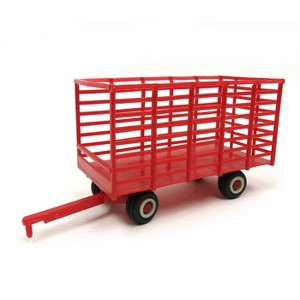 Standi Toys 1/64 Red Plastic Hay Wagon with Rubber Tires ST225 - 1 of 2