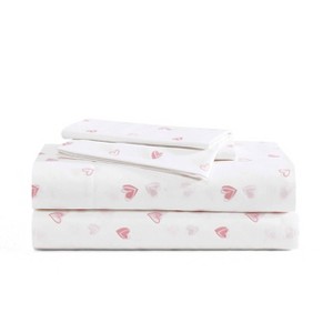 Poppy & Fritz Sheet Set Sweet Heart Pink - 1 of 4