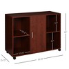 NicBex Mobile File Cabinet with Double Door,Office Cabinet with Metal Handles and Casters,Modern Cabinet,Filing Cabinets for Home Office - 3 of 4