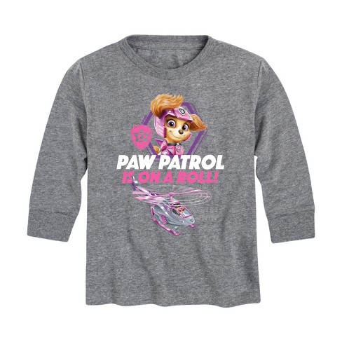 Set 3 Magliette Manica Lunga Per Bambina - Paw Patrol, Rosa/Grigio/Blu, Taglia 5 Anni - 4