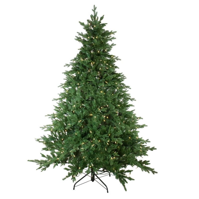 Northlight Real Touch™️ Pre-Lit Full Minnesota Balsam Fir Artificial Christmas Tree - 6.5' - Warm White LED, 3 of 9