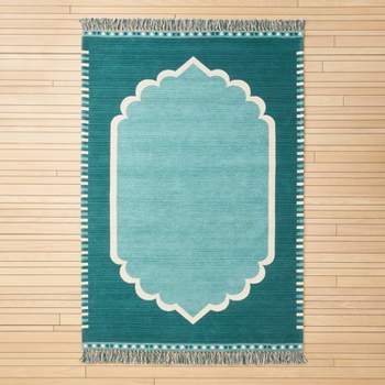 5'x7' Tapestry Ogee Medallion Rug Teal - Opalhouse™ designed with Jungalow™