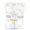 Hudson Baby Infant Girl Plush Sleeping Bag, Sack, Blanket, Long-Sleeve Snowflakes - 2 of 2