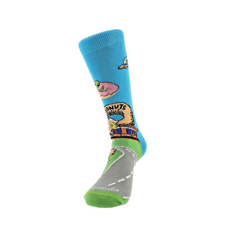 Alien Spaceships Love Donuts (Women's Sizes Adult Medium) from the Sock Panda, 4 of 5
