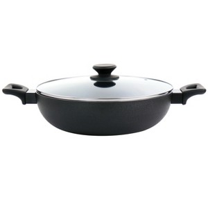 Oster Ashford 5 Quart Nonstick Aluminum Everyday Pan in Black - 1 of 4