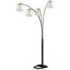 BLACK 4-HEAD CRYSTAL INSPIRED ARCH FLOOR LAMP - 4 of 4