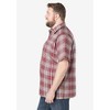 KingSize Men's Big & Tall Short-Sleeve Plaid Sport Shirt - 4 of 4