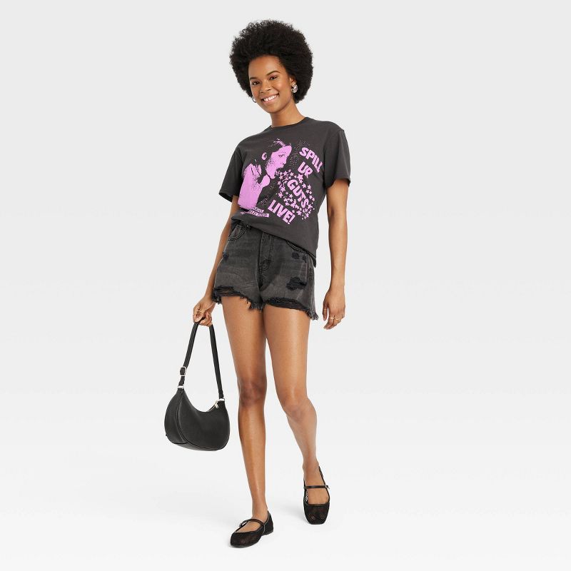 Women's Exclusive Olivia Rodrigo Short Sleeve Graphic T-Shirt - Black, 3 of 4