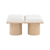 Meridian Furniture,Pavilion Boucle Fabric Bench - 3 of 4