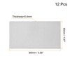 Unique Bargains Stainless Steel DIY Laser Printing Office Engraving Blank Card 12 Pcs - 2 of 4