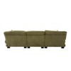 GDFStudio Gaskell Modern 3-Seat Velvet Upholstered U-Shape Sectional Sofas with 2 Ottomans - 4 of 4