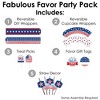 Big Dot of Happiness Stars & Stripes - Patriotic Party Favors and Cupcake Kit - Fabulous Favor Party Pack - 100 Pieces - 2 of 4