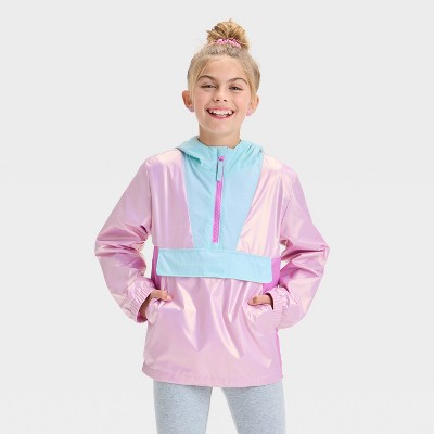 Girls' Colorblocked Windbreaker Jacket - Cat & Jack™ Purple