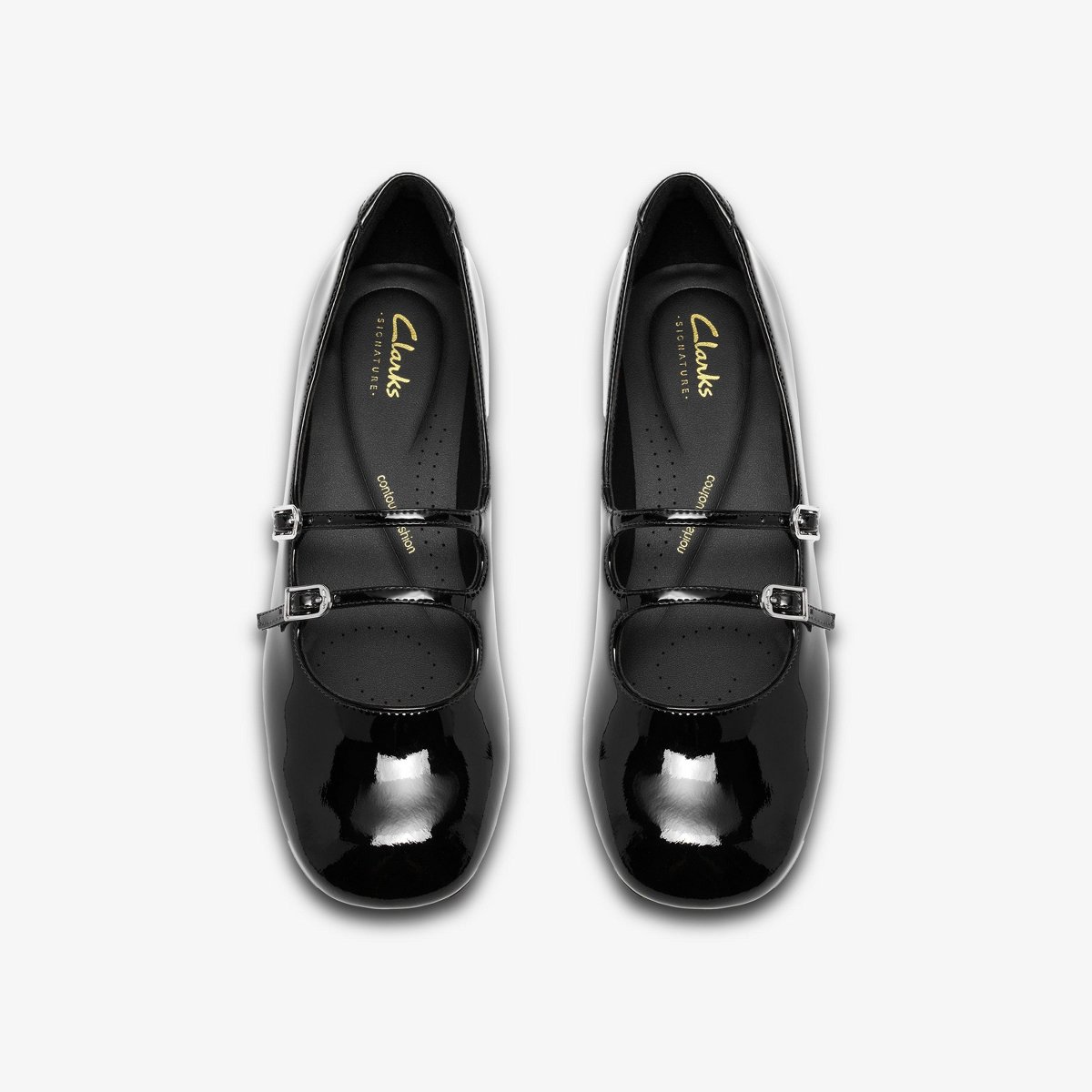 Обувь Clarks Womens Daiss 30 Shine Black Patent Shoes 8 Medium — фото 7