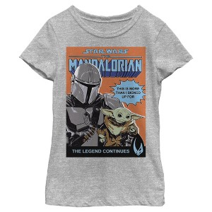 Girl's Star Wars The Mandalorian The Legend Continues T-Shirt - 1 of 4