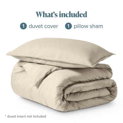 Sand Twin/Twin XL Ultra-Soft Microfiber Duvet Cover Set