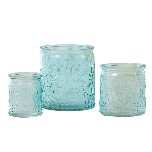 Kate Aspen® Ribbed Glass Votive Candle Holder Set