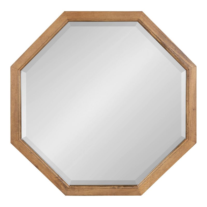 24&#34; x 24&#34; Hogan Framed Octagon Decorative Wall Mirror Rustic Brown - Kate &#38; Laurel All Things Decor, 3 of 8