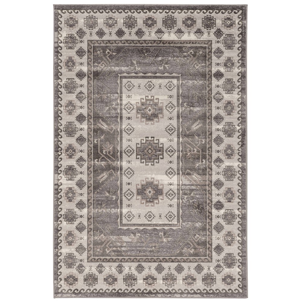 8'x10' Vintage Collection Buharra Rug Gray - Linon