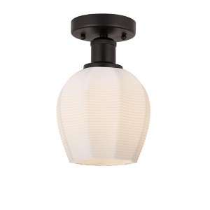 Norfolk - 1 Light Semi-Flush Mount In Industrial Style-9.62 Inches Tall and 5.75 Inches Wide - 1 of 1