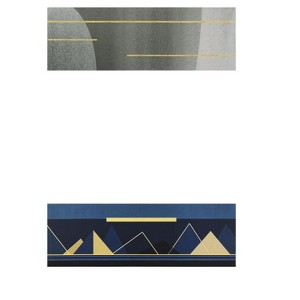 Unique Bargains Modern Geometric Non-Slip Kitchen Floor Mats Set - 1 of 4