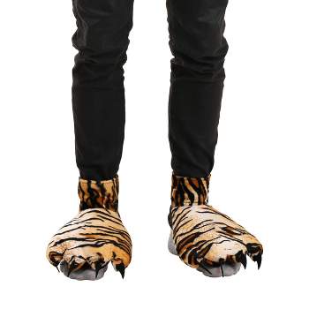 HalloweenCostumes.com One Size Fits Most  Tiger Paw Shoe Covers, Black/Brown/Brown