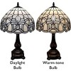 Amora Lighting Tiffany-style Floral Design Table Lamp 19" High - 3 of 3