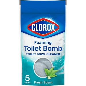 Clorox Fresh Scent Foaming Toilet Bomb Toilet Bowl Cleaner - 5ct - 1 of 4