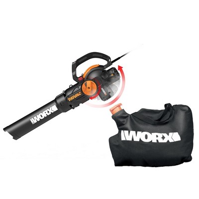 Photo 1 of **Parts Only**Non Functional**USED: Worx Wg512 12 Amp Trivac 3-in-1 Electric Leaf Blower/Mulcher/Yard Vacuum