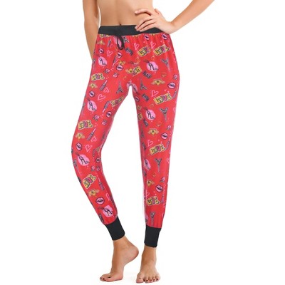 JEFFRICO Pajama Pants For Women Soft Comfy Drawstring Jogger Pajama Pants Sleepwear