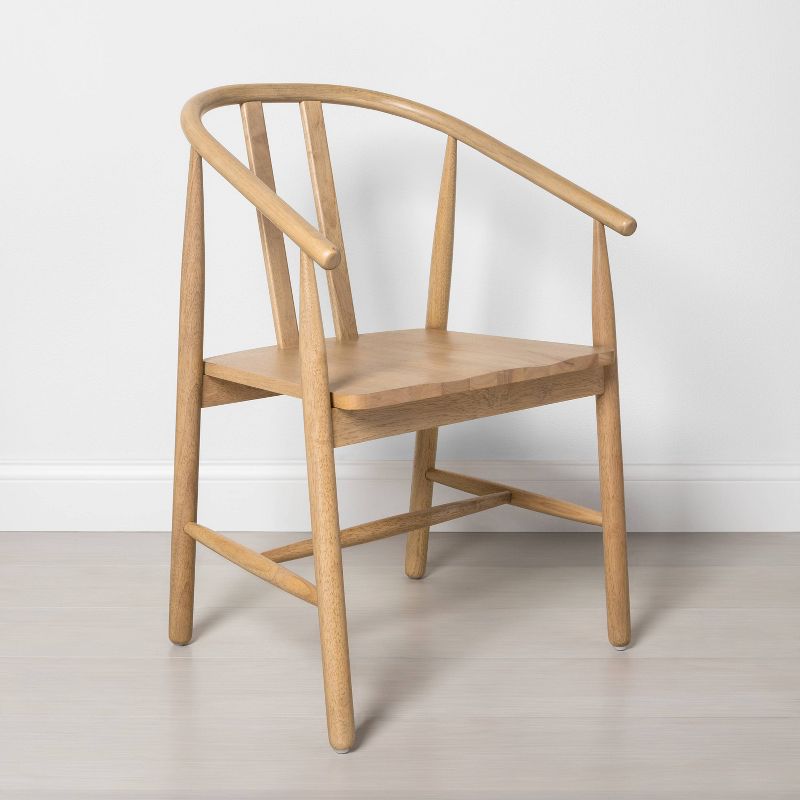 Sculpted Wood Dining Chair - Hearth & Hand™ with Magnolia, 1 of 15