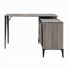 Grungis L-Shaped Office Desk,Computer Desk with Sliding Barn Door for Home Office,Company - 4 of 4