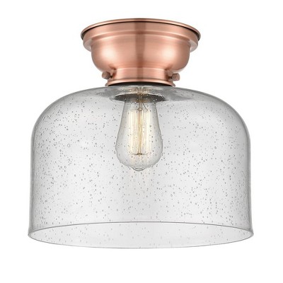 Bell - 1 Light Flush Mount In Industrial Style-9.4 Inches Tall and 12 Inches Wide