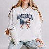 Simply Sage Market Coquette America EST. 1776 Lightweight Garment Dyed Sweatshirt - 2 of 4