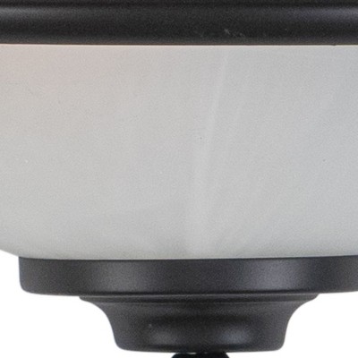 Brushed Nickel and White Alabaster Glass Wall Sconce