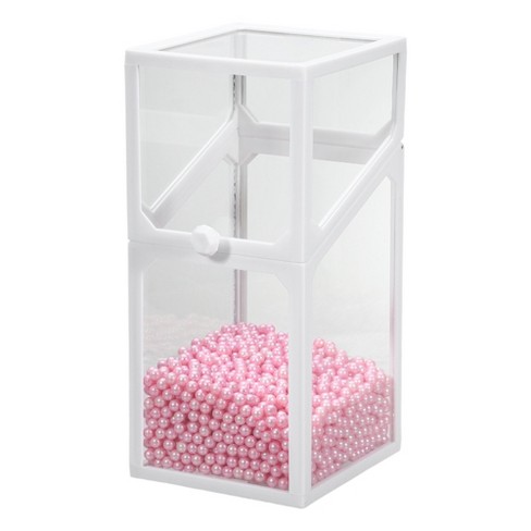 Glamlily 2 Pack Clear Acrylic Makeup Brush Holder With Lid