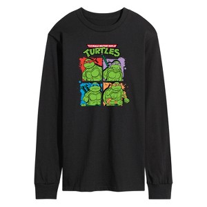 Men's - Teenage Mutant Ninja Turtles - Street Grid Long Sleeve Graphic T-Shirt - 1 of 4